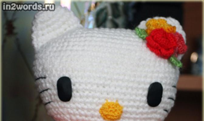 Hello Kitty kézzel készített.  Horgolás.  Amigurumi művészet.  Aranyos Hello Kitty játékok: az alkotás története, kötési tippek Minta egy cicajáték horgolásához