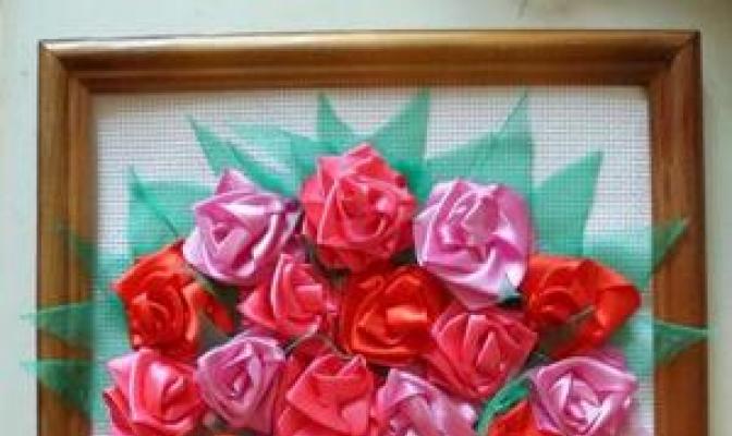 Mesterkurzus a szalaghímzésről, rózsák hímzése videóval Az elmélettől a gyakorlatig: mesterkurzusok